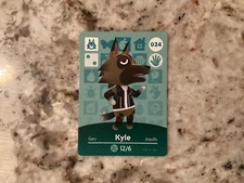 KYLE #024 Animal Crossing Amiibo Authentic Nintendo Mint Card From Series 1