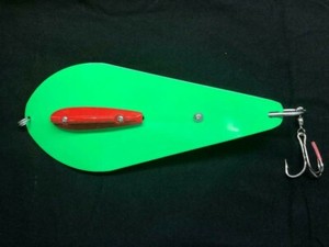 TROLLING SPOON STRIPED BASS SPOON TJ BUNKER SPOON Flo BLUEFISH SPOON Green