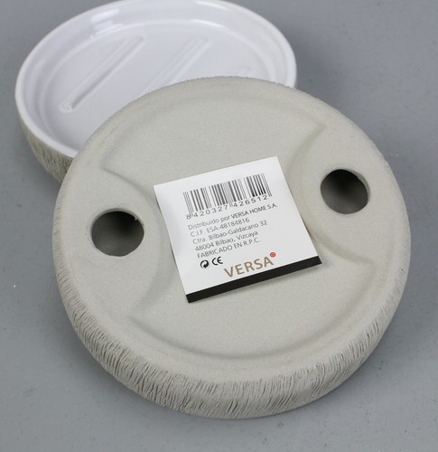 Versa 2 ud. Juego de baño jabonera 11cm cerámica hormigón estante de jabón B10-VS - Imagen 2 de 5