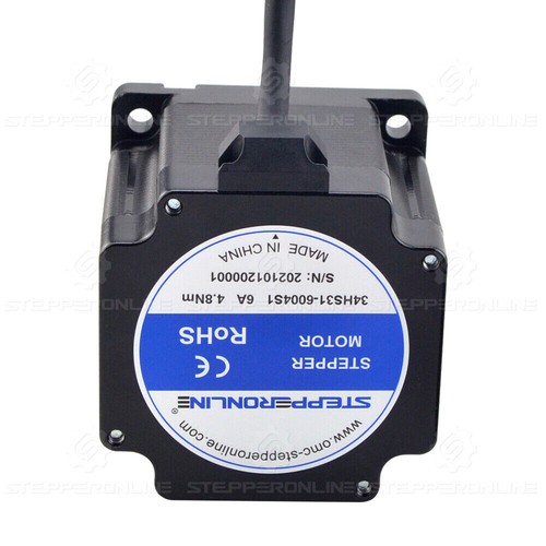 Nema 34 Stepper Motor 1.8deg Bipolar 680oz.in 6A 86x80mm 14m Key-way Shaft CNC - Picture 5 of 5