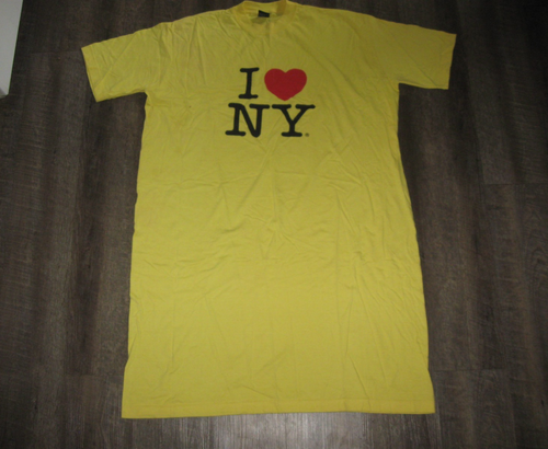 Camicia da notte vintage I LOVE NEW YORK taglia gratuita adulto donna donna donna NYC Y2K ANABIL - Foto 4 di 6