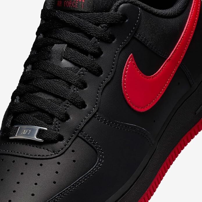 Nike Air Force 1 '07 FJ4146-002 Black/Black/University Red Men