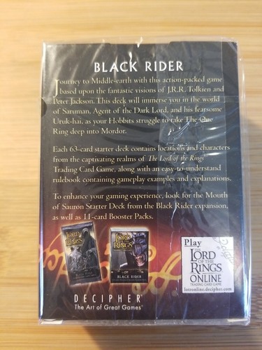 BRAND NEW! Lord Of The Rings TCG Black Rider Saruman Starter Deck - Picture 2 of 3
