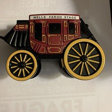Wells Fargo San Francisco Stage Coach Die Cast Bank Collectible 1998