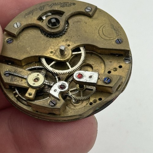 Reloj Bolsillo Antiguo 38.3mm Otomano J Dent Londres Llave Herida Movimiento Para Restaurar - Imagen 6 de 17