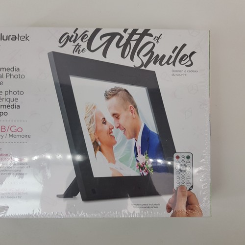 Aluratek 9''Multimedia Digital Photo Frame 16GB Auto Rotation Motion Sensor - Picture 10 of 17