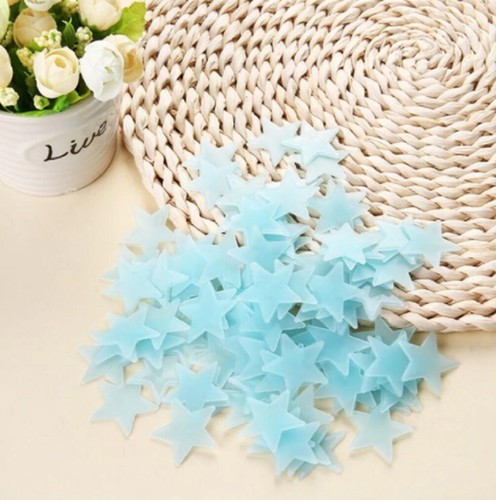 Glow In The Dark Stars Glowing Stickers Kids Bedroom Ceiling Wall Nursery 100 UK - Picture 13 of 14