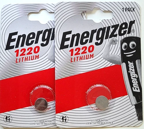 2 PK CR1220 ENERGIZER 3V LITHIUM (GREAT EXP 12/35) ECR1220 DL1220 FREE SHIP - product listing photo