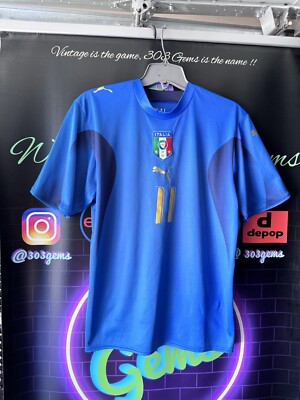プーマ イタリア代表 ジラルディーノ #11 ユニフォーム 06/07ホーム M Authentic PUMA Alberto Gilardino #11 Italy 2006 Home