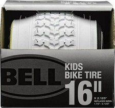 Bell kids bicycle tire  16" in white NIB
