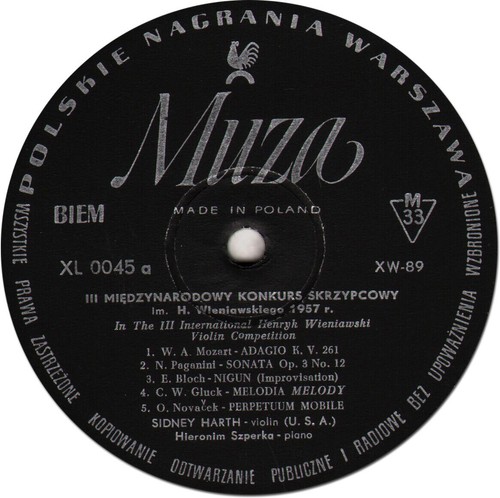 KOMISSAROV & HEARTH Violin Recitals VERACINI SZYMANOVSKI PROKOFIEV 1957 Laureate - Bild 3 von 3