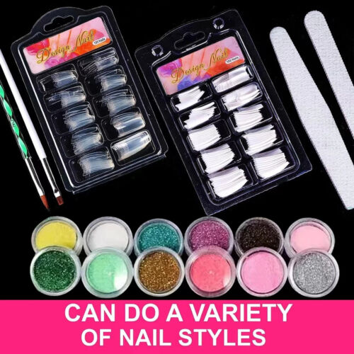 Nail Art Kit Decoration DIY Tool Nail Supplies Acrylic Nail Kit for Beginners - Picture 9 of 15