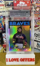 2021 TOPPS CHROME RONALD ACUNA JR. REFRACTOR 1986-2021 35TH CGS 10 CSTORE READ