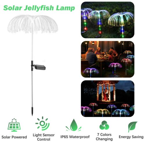 Garden Decoration Solar Powered 7 Color Changing Pathway Lawn Patio Stake Light - Picture 11 of 15