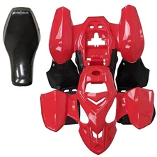 Complete Seat & Red Body Fender Assembly for, Coolster 3050B,TaoTao ATA110L, ATV