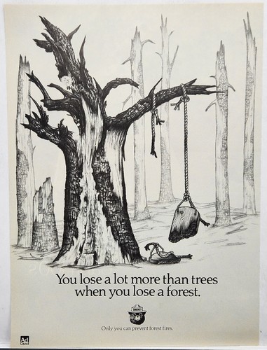1987 Smokey The Bear Only You Can Prevent Forest Fires Retro Original Print Ad