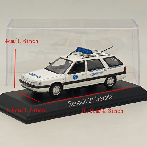 1/43 Norev RENAULT 21 NEVADA 1991 SAMU 10 Blanco Diecast Modelo Coches Colección - Imagen 3 de 7