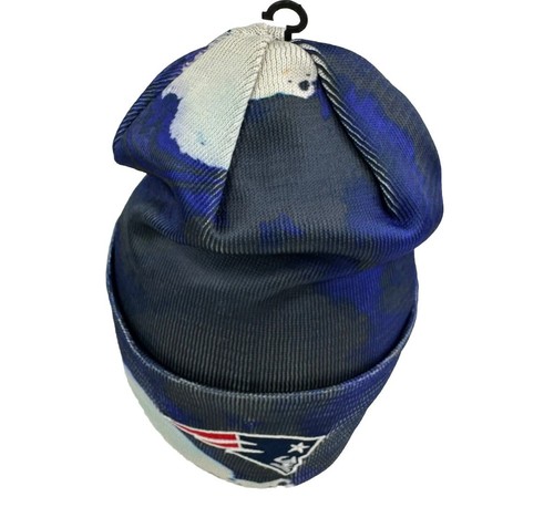 NE Patriots New Era NFL On-Field Sideline Ink Cuffed Beanie Tie Dye Knit Hat NWT - Picture 7 of 8