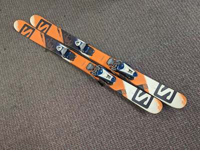 Salomon NFX Twin Tip Skis Look Bindings Size 120 Cm Color Orange