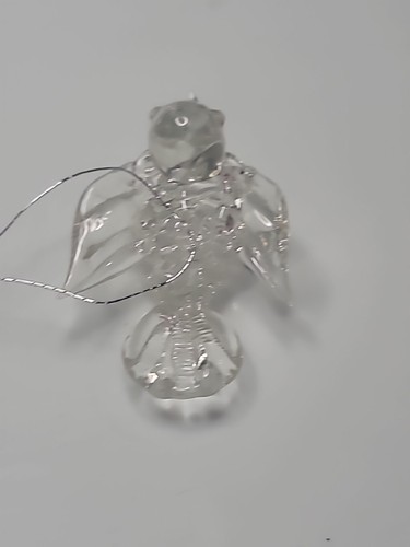 Pájaro de vidrio hilado Sears Roebuck con adorno de cable plateado - Imagen 5 de 7
