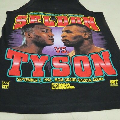 Seldon vs Tyson タンクトップ ORIGINAL SELDON VS TYSON SEPT 7 1996 MGM GRAND LIBERATION