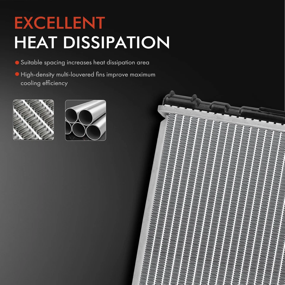 Radiador con enfriador de aceite Trans para Toyota Corolla 1984 1985 1986 1987 L4 1,6 L Foto 4 de 4