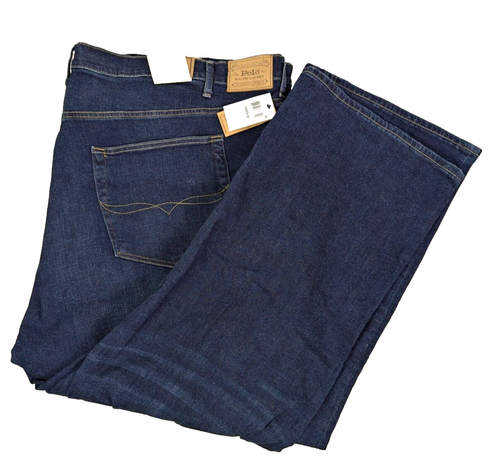  NEU MIT ETIKETT POLO RALPH LAUREN Hampton entspannte gerade blaue Denim-Jeans Gr. 58 x 32 NEU