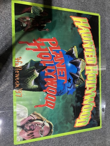 1997 Planet Hollywood Haunted Hollywood Poster 27 x 19 Halloween '97 - Bild 3 von 7