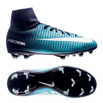 Nike Mercurial Victory VI FG 2017 DF Soccer Shoes Kids Youth Ice Blue White | eBay