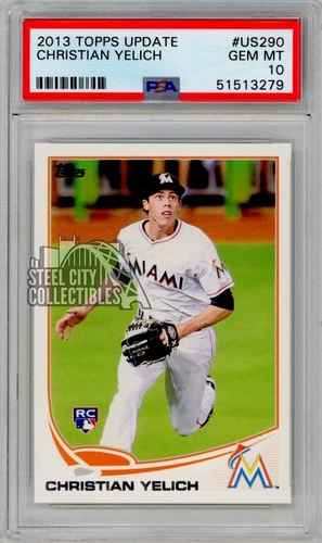 Christian Yelich 2013 Topps Update Rookie Card #US290 PSA 10 Gem Mint