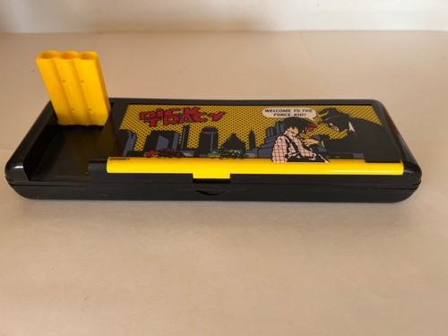 1990's Plastic Dick Tracy Child's Pencil Box Case Collectible Movie Disney - Picture 3 of 5