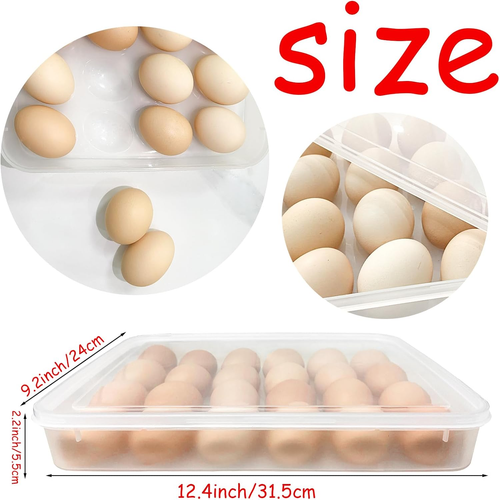 3Pack Egg Trays,Deviled Egg Containers with Lid,Egg Container Carrier... - Picture 2 of 6