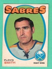 (1) FLOYD SMITH 1971-72 O-PEE-CHEE  # 158 SABRES EX/EX+  CARD (H6611)