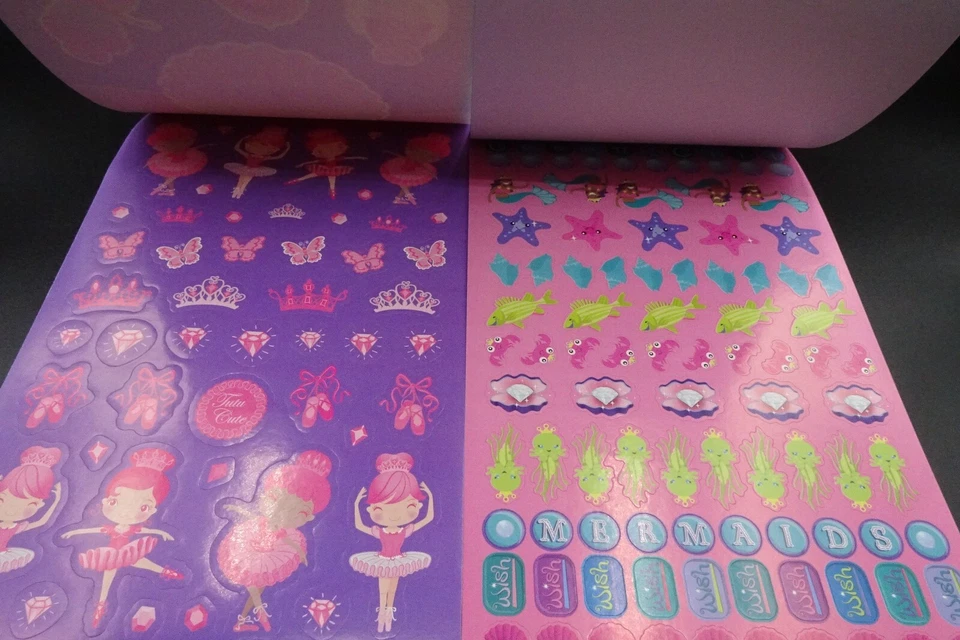 Libros de pegatinas Darice Creatología Unicornios Sirenas Princesas / 6 libros de pegatinas Foto 4 de 4