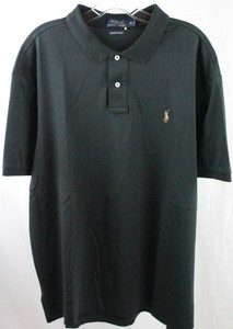 Polo-Ralph-Lauren-Black-Short-Sleeve-Stretch-Polo-Men-039-s-XXL