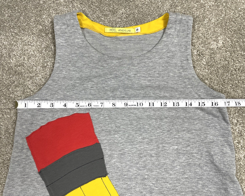 Heel Athens Lab Pencil Dress Small Jumper Applique Teacher Student Cotton Blend - Picture 4 of 8