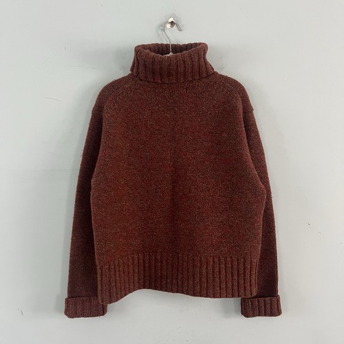 Mercer & Madison Lambswool Angora Turtleneck Marled Red Brown Sweater Large - Picture 3 of 4