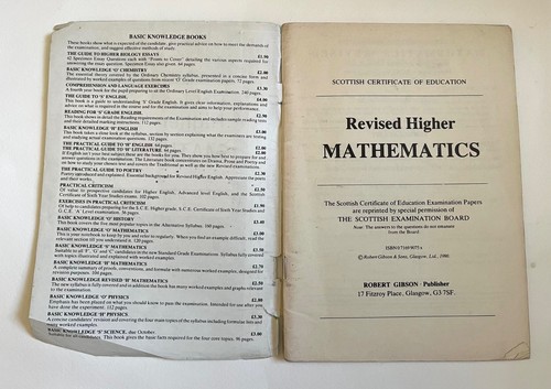 Higher Mathematics 1987-90 (Scottish Certificate of Education Exam Past Papers) - Picture 2 of 7
