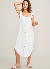 Hatch Maternity Women's THE JENNA DRESS Ivory/Stripe Size 2 M/8-10 178 NEW