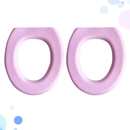 2 Pcs Eva O Shaped Toilet Seat Cover Pads Soft Thick Comfortable Bathroom Mat - Bild 3 von 17