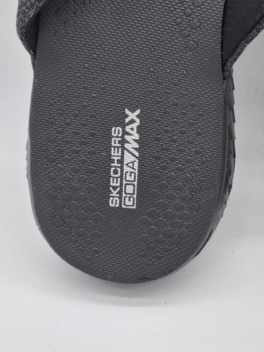 Skechers Sandals Thong Womens GOGA Max 5th Gen Black Flip Flops 10 - Picture 6 of 9
