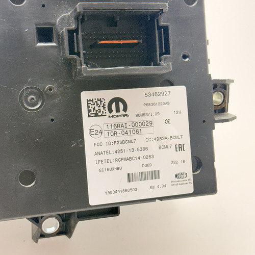 2019 RAM PROMASTER 2500 BODY CONTROL MODULE BCM P68361220AB OEM - Picture 3 of 7
