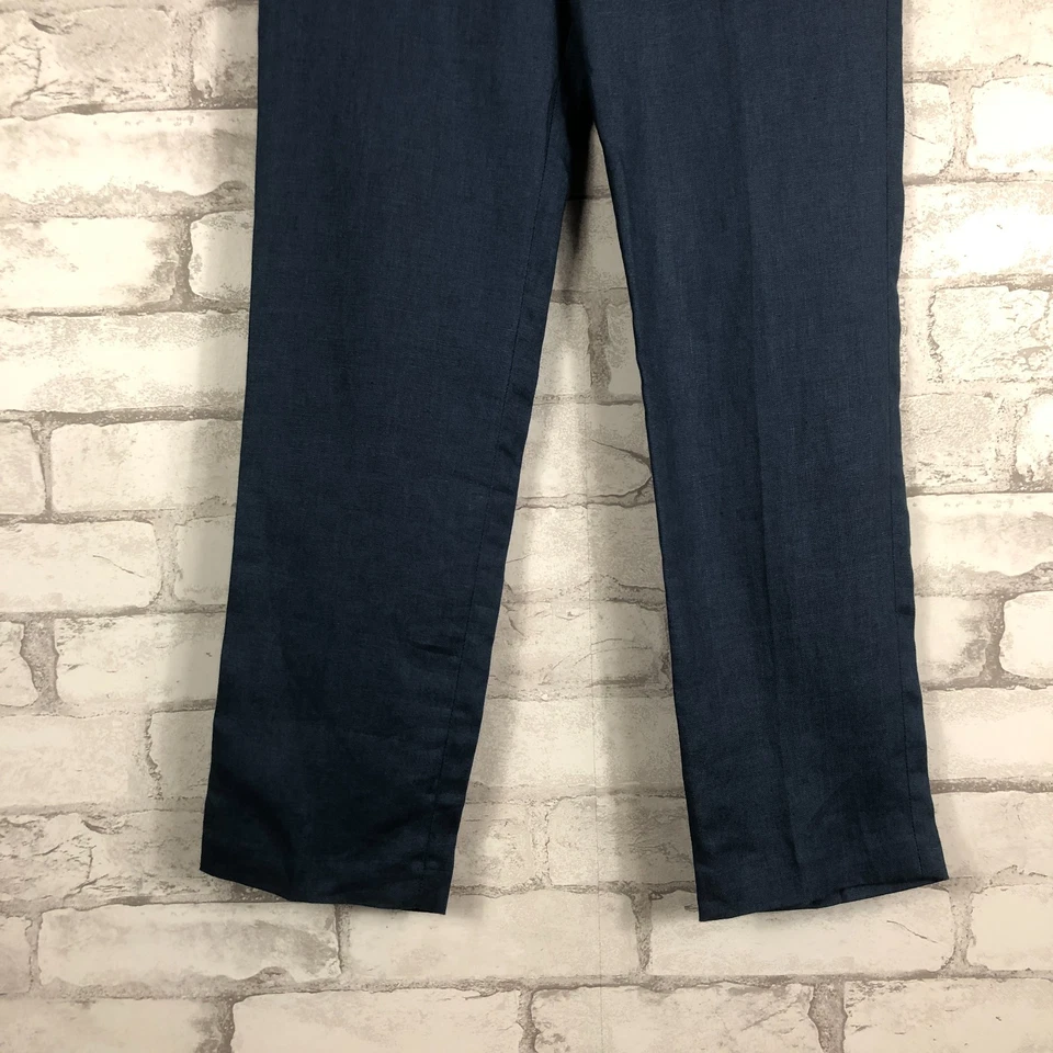 J.Crew Crewcuts Boys' DEF Ludlow Slim Unstructured Blue Linen Suit Pant 10 BO624 - Image 4 of 4