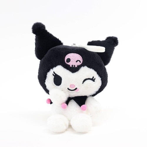 Llavero de juguete Kuromi expresivo facial con clip de felpa animales de peluche, clip de bolsa, - Imagen 1 de 1