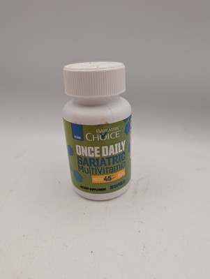 Easy to Digest Bariatric Multivitamin Supplement w/ 45mg Iron (30 Caps)
