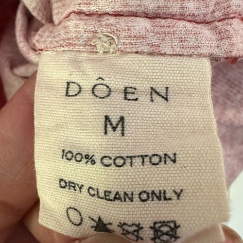 Top de pana DOEN Austen en California estampado floral de flores silvestres M Cottagecore - Imagen 8 de 9