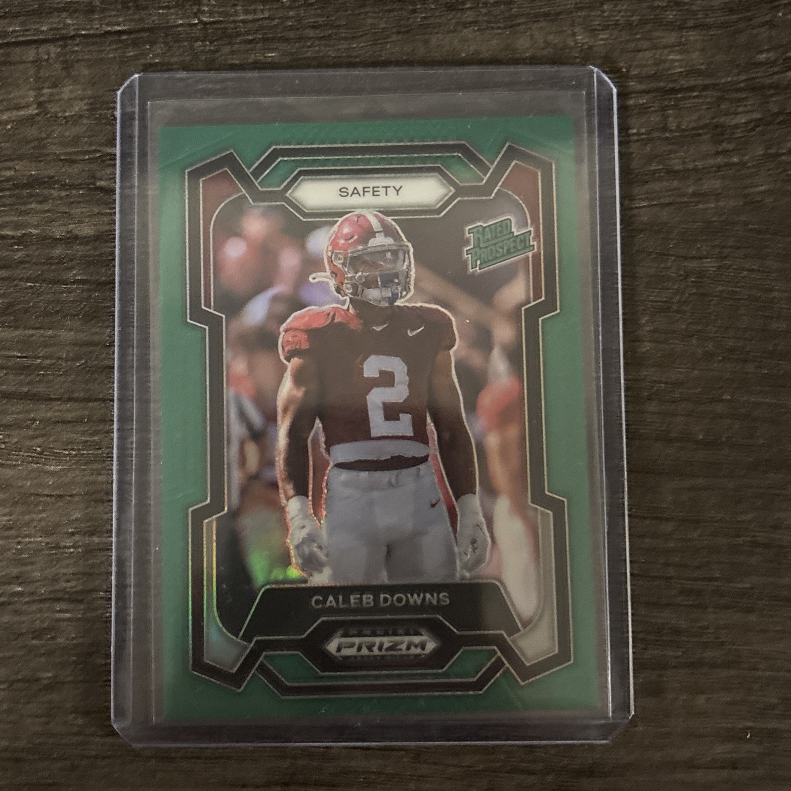 2024 Panini Prizm Draft Picks Caleb Downs Rated Prospect Green Prizm #186 (RC)