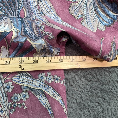 Tommy Bahama Hombres Camisa de Campamento de Seda Rosa Silenciada Floral Hawaiana Y2K Abotonada 2XL - Imagen 15 de 20