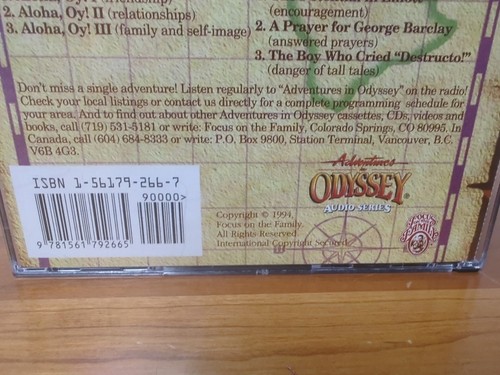 Adventures In Odyssey 2004 Audio 4 CD Series Vol 19 Used Cracked Case Tested - Picture 9 of 21