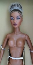 Integrity Toys Enchanting in Amethyst Lady Aurelia Grey Doll Nude + Stand
